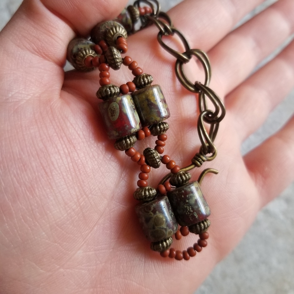 New gorgeous intricate handmade beaded bracelet